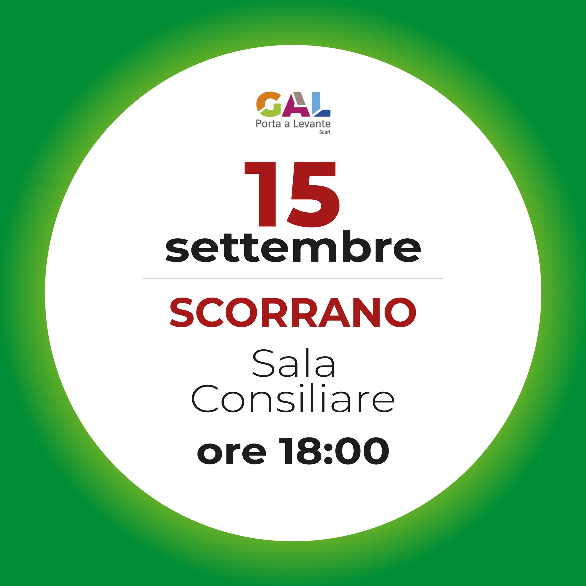 Scorrano: conoscere le iniziative per la riqualificazione delle aree rurali del territorio.