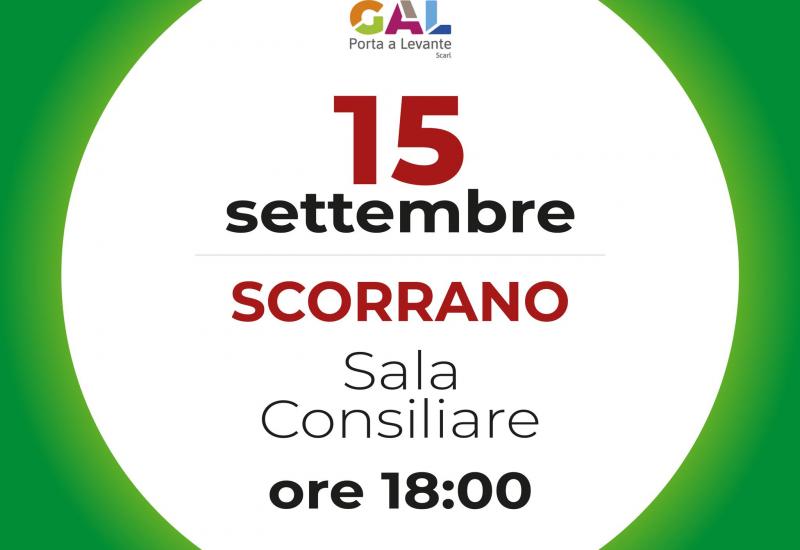 Scorrano: conoscere le iniziative per la riqualificazione delle aree rurali del territorio.